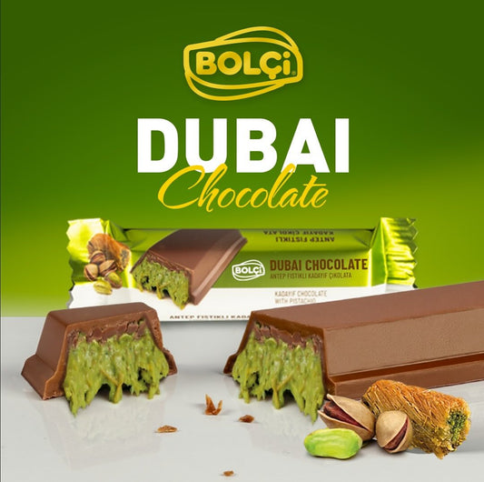 Barre chocolatée fourrée à la pistache et au kadayif – 30g